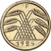 Reverse 5 Reichspfennig 1925 F