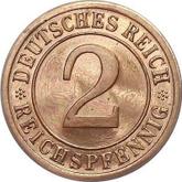 Obverse 2 Reichspfennig 1925 F