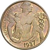 Obverse 10 Céntimos 1937 Pattern