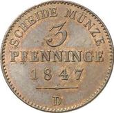 Reverse 3 Pfennig 1847 D