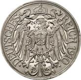 Reverse 25 Pfennig 1910 A