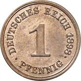 Obverse 1 Pfennig 1898 E