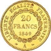 Reverse 20 Francs 1849 A