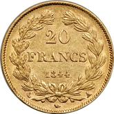 Reverse 20 Francs 1844 A