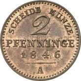 Reverse 2 Pfennig 1846 A