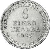 Reverse 1/6 Thaler 1839