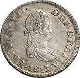 Obverse 1/2 Real 1813 C SF