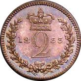 Reverse Twopence 1833 Maundy