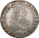 Obverse Ort (18 Groszy) 1668 TLB Straight shield