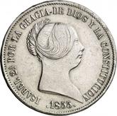 Obverse 20 Reales 1855