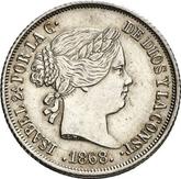 Obverse 20 Céntimos de escudo 1868