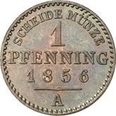 Reverse 1 Pfennig 1856 A