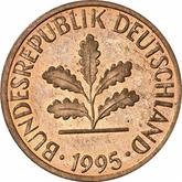 Reverse 1 Pfennig 1995 F