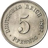 Obverse 5 Pfennig 1897 G