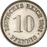 Obverse 10 Pfennig 1901 G