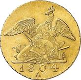 Reverse Frederick D'or 1804 A