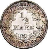 Obverse 1/2 Mark 1919 J