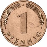Obverse 1 Pfennig 1980 J