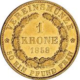 Reverse Krone 1858 B