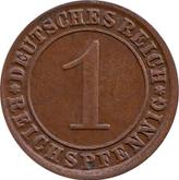 Obverse 1 Reichspfennig 1925 J