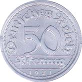 Obverse 50 Pfennig 1921 J
