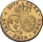 Reverse Double Louis d'Or 1775 BB