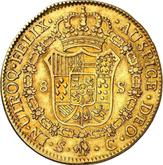 Reverse 8 Escudos 1784 S C