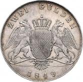 Reverse 2 Gulden 1849 D