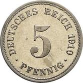 Obverse 5 Pfennig 1910 A