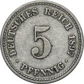 Obverse 5 Pfennig 1897 A