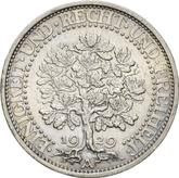 Reverse 5 Reichsmark 1929 A Oak Tree
