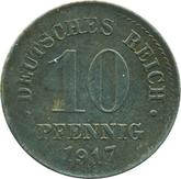 Obverse 10 Pfennig 1917 J