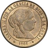 Obverse 2 1/2 Céntimos de Escudo 1866 OM