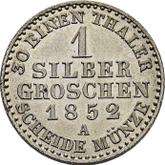 Reverse Silber Groschen 1852 A
