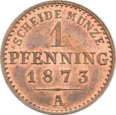 Reverse 1 Pfennig 1873 A