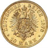 Reverse 10 Mark 1878 D Bayern