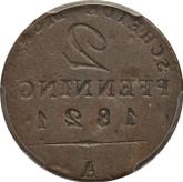Reverse 2 Pfennig 1821-1840 A