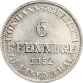 Reverse 6 Pfennig 1852 B