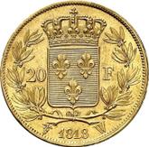 Reverse 20 Francs 1818 W