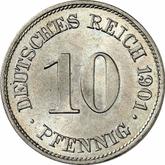 Obverse 10 Pfennig 1901 E