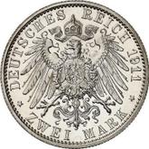 Reverse 2 Mark 1911 A Prussia