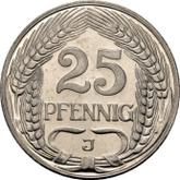 Obverse 25 Pfennig 1911 J