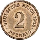 Obverse 2 Pfennig 1908 J