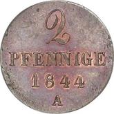 Reverse 2 Pfennig 1844 A