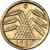 Reverse 5 Rentenpfennig 1923 G