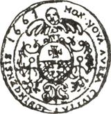 Reverse Ducat 1661 Elbing