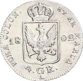 Reverse 4 Groschen 1802 A Silesia