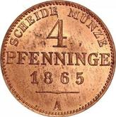 Reverse 4 Pfennig 1865 A