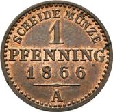 Reverse 1 Pfennig 1866 A