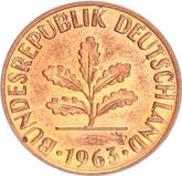 Reverse 2 Pfennig 1963 F